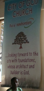 City of God Church banner